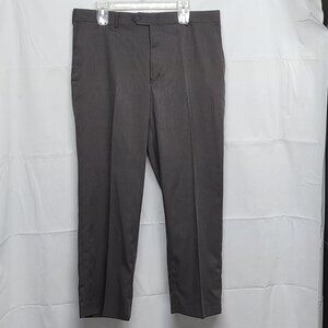 Louis Raphael Rosso Mens Dress Pants 38 X 29 Classic Wrinkle Free Easy Care Gray